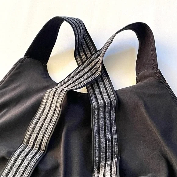 Free People Printed Practice Makes Perfect Active Bra Crossback Black Combo NWT - Picture 8 of 16